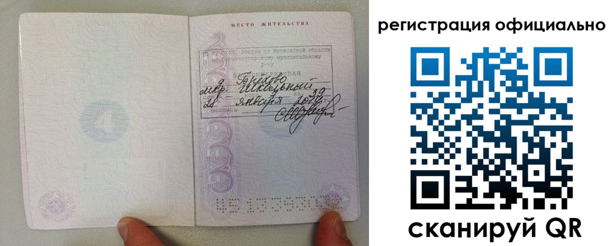 прописка штамп в Дрезне